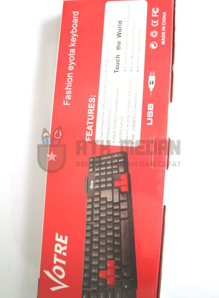 Keyboard Computer USB Merek Votre $j