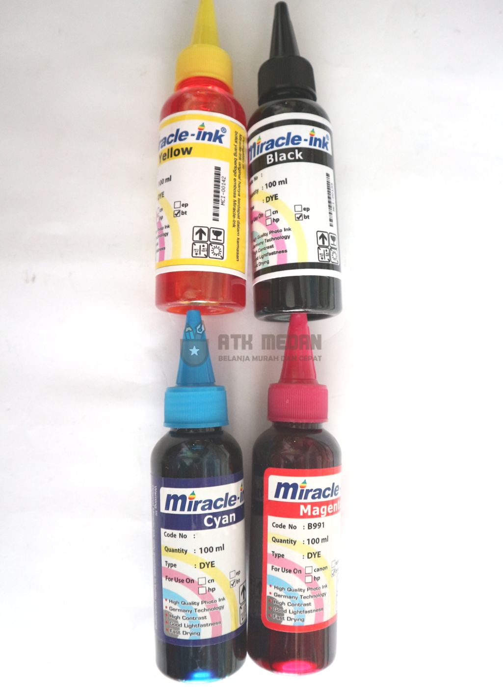  Harga Tinta Printer Merek Miracle Ink HP di Medan - ATK Medan